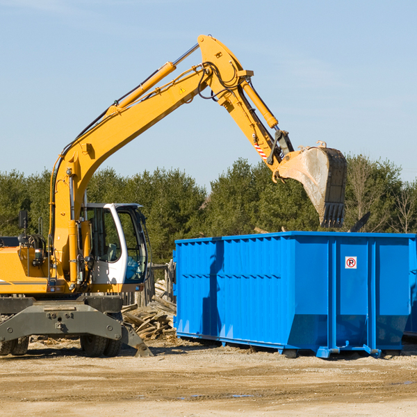 what size residential dumpster rentals are available in Randolph Mississippi